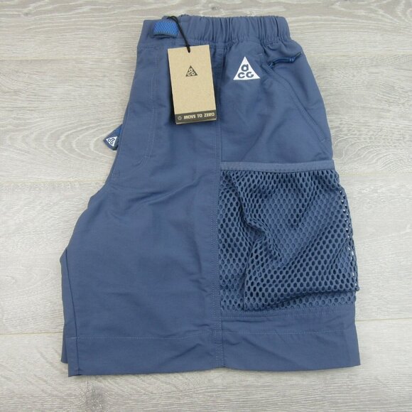 Nike ACG "Snowgrass" Cargo Shorts Mens Size Medium Thunder Blue NEW - Picture 2 of 15